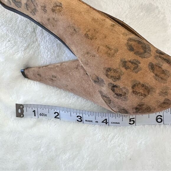 Mia Limited Edition Cosmopolitan Peep Toe Leopard Print Suede Heels size 8 - Picture 9 of 9